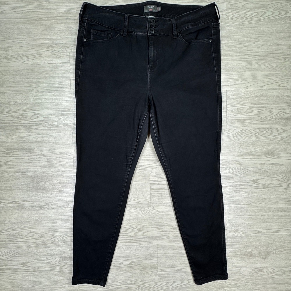 Torrid Women's Jegging Super Soft Black 22T Skinny High Rise Stretch Denim Jeans